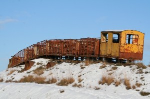 Sky Train in Snow 